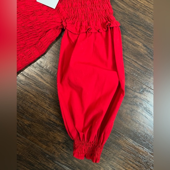 Zara Red Long Sleeve Top - Picture 4 of 4